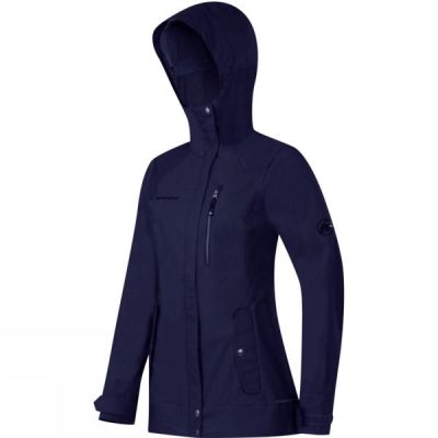 Chaquetas Mammut Trovat Guide SO Hooded Mujer Azul Marino - Chile XOA149062